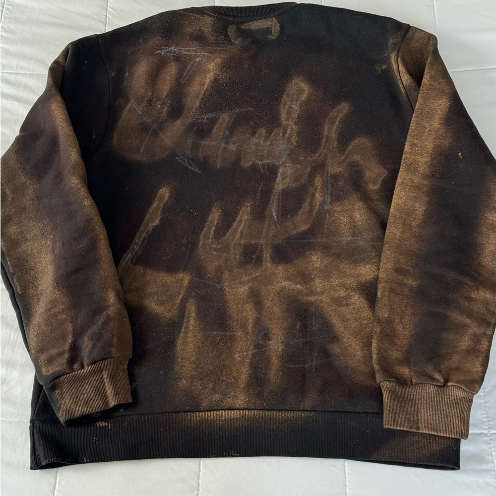 Vintage Black Bleached Crewneck Sweater - Picture 7 of 11